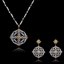 Show details for Luxury Platinum Plated Necklace and Earring Set with 3~7 Day Delivery