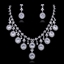 Show details for Need-Now White Cubic Zirconia Necklace and Earring Set from Editor Picks