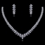 Show details for Staple Big Platinum Plated Necklace and Earring Set
