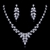 Picture of Origninal Big Platinum Plated Necklace and Earring Set