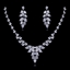 Show details for Origninal Big Platinum Plated Necklace and Earring Set