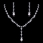 Show details for Luxury Platinum Plated Necklace and Earring Set with 3~7 Day Delivery