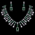 Picture of Need-Now Green Cubic Zirconia Necklace and Earring Set from Editor Picks