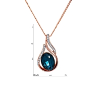 Picture of Brand New Rose Gold Plated Crystal Fashion Jewelry Sets