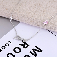 Show details for Stylish Casual Pink Pendant Necklace Show details for Stylish Casual Pink Pendant Necklace