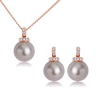 Picture of Zinc Alloy White Necklace and Earring Set from Certified Factory