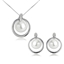 Show details for Filigree Casual Artificial Pearl Necklace and Earring Set