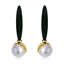 Show details for Classic White Dangle Earrings of Original Design
