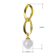 Picture of Best Artificial Pearl White Dangle Earrings