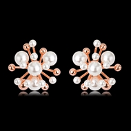 Picture of Zinc Alloy Artificial Pearl Stud Earrings in Flattering Style