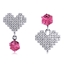 Show details for Popular Swarovski Element Love & Heart Stud Earrings