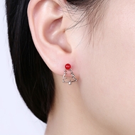 Picture of Impressive Red Rose Gold Plated Stud Earrings from Certified Factory