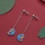 Picture of Buy Platinum Plated Fashion Dangle Earrings with Wow Elements