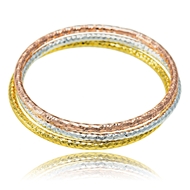 Picture of New Season  Multi-Tone Plated Zinc-Alloy Bangles