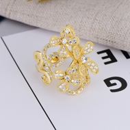 Picture of Amazing Cubic Zirconia Gold Plated Fashion Ring