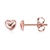 Picture of Shop Copper or Brass Rose Gold Plated Stud Earrings with Wow Elements