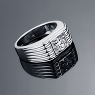 Picture of Brand New White Platinum Plated Fashion Ring Factory Supply