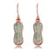 Show details for Zinc Alloy Green Dangle Earrings in Flattering Style