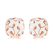 Picture of Fashion Enamel Rose Gold Plated Stud Earrings