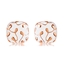 Show details for Fashion Enamel Rose Gold Plated Stud Earrings