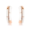 Show details for Sparkly Casual Rose Gold Plated Stud Earrings