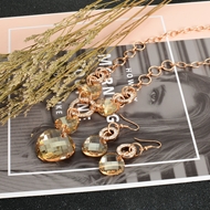 Show details for Famous Casual Zinc Alloy Necklace and Earring Set Show details for Famous Casual Zinc Alloy Necklace and Earring Set