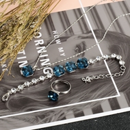 Show details for Low Cost Platinum Plated Fashion 3 Piece Jewelry Set with Low Cost Show details for Low Cost Platinum Plated Fashion 3 Piece Jewelry Set with Low Cost