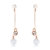 Picture of Purchase Rose Gold Plated White Dangle Earrings Exclusive Online