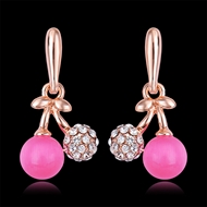 Picture of Classic Rose Gold Plated Dangle Earrings with Beautiful Craftmanship