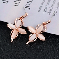 Picture of Hot Selling White Rose Gold Plated Dangle Earrings from Top Designer