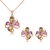 Picture of Casual Flower Necklace and Earring Set with Low Cost