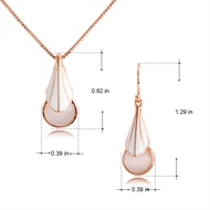 Picture of Low Price Rose Gold Plated Casual Necklace and Earring Set from Trust-worthy Supplier