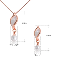 Picture of Cheap Rose Gold Plated Classic Necklace and Earring Set From Reliable Factory