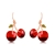 Picture of New Season Red Classic Dangle Earrings with SGS/ISO Certification