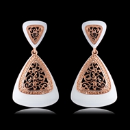 Picture of Affordable Rose Gold Plated Classic Dangle Earrings From Reliable Factory