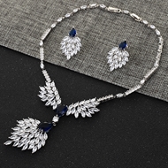 Show details for Good Cubic Zirconia Casual Necklace and Earring Set Show details for Good Cubic Zirconia Casual Necklace and Earring Set
