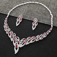 Show details for Best Cubic Zirconia Platinum Plated Necklace and Earring Set Show details for Best Cubic Zirconia Platinum Plated Necklace and Earring Set