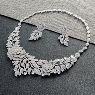 Show details for Bling Casual White Necklace and Earring Set Show details for Bling Casual White Necklace and Earring Set
