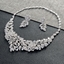 Show details for Bling Casual White Necklace and Earring Set