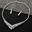 Show details for Beautiful Cubic Zirconia Copper or Brass Necklace and Earring Set
