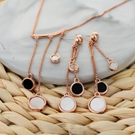 Picture of Classic Rose Gold Plated Necklace and Earring Set at Unbeatable Price