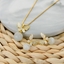 Show details for Staple Butterfly White Necklace and Earring Set