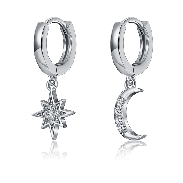 Picture of Affordable Platinum Plated Cubic Zirconia Small Hoop Earrings from Trust-worthy Supplier