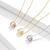 Picture of Nice Cubic Zirconia Rose Gold Plated Pendant Necklace