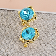 Picture of Nice Artificial Crystal Zinc Alloy Stud Earrings