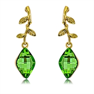 Picture of Bulk Gold Plated Green Dangle Earrings Exclusive Online