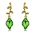 Picture of Bulk Gold Plated Green Dangle Earrings Exclusive Online