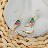 Picture of Zinc Alloy Gold Plated Dangle Earrings with Unbeatable Quality