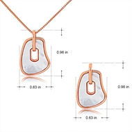 Picture of Recommended White Copper or Brass Necklace and Earring Set from Top Designer