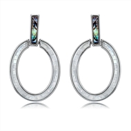 Picture of Featured White Classic Dangle Earrings with Full Guarantee